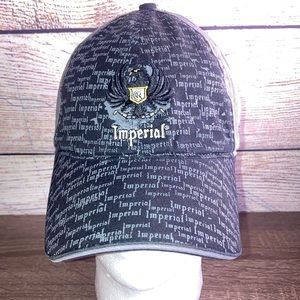 Mens Pre Owned Imperial Black & Gray Adjustable Hat